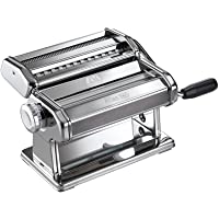 Marcato Atlas 180 Classic Máquina para Pasta Manual- Acero Cromado- Plata- 24 X 20 X 15.5 Cm